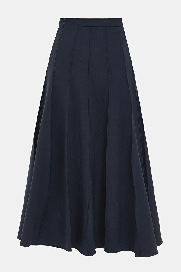 NAVY BLUE MIDI SKIRT 6