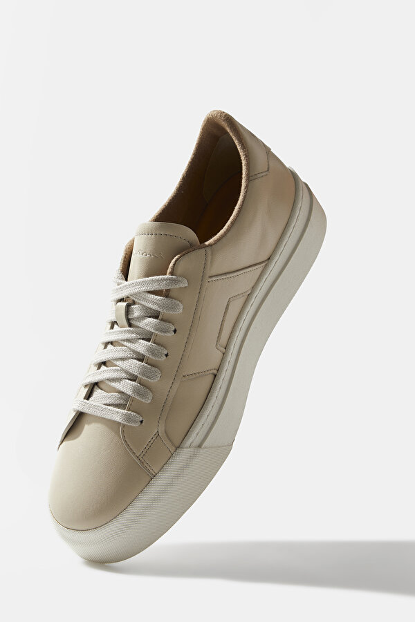 BEJ DERİ SNEAKER 6