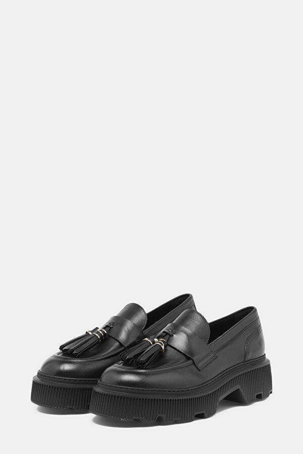 BLACK LEATHER SHOES 2