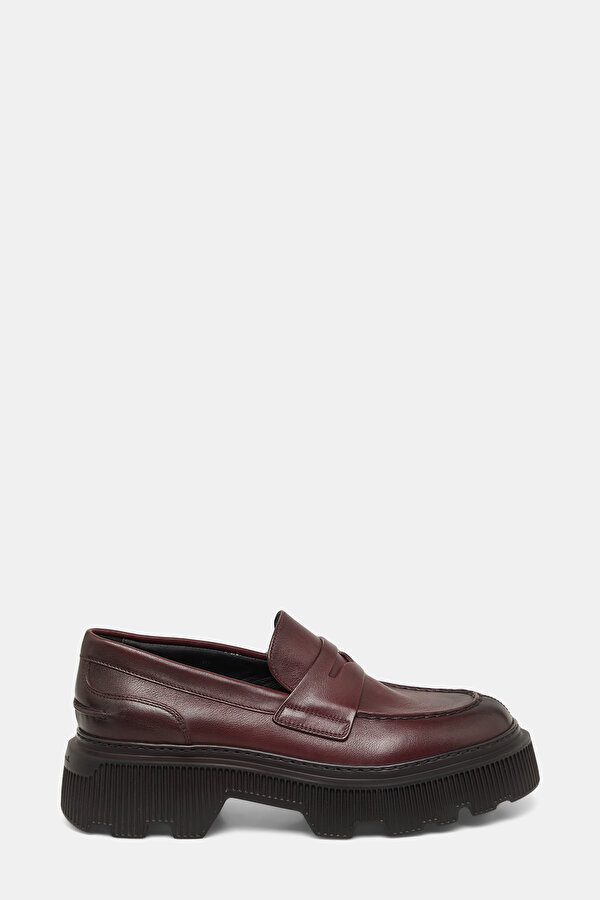 MAROON LEATHER SHOE
