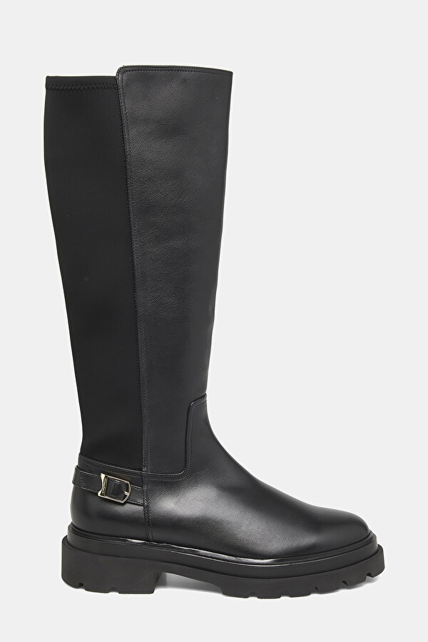 BLACK LEATHER BOOT