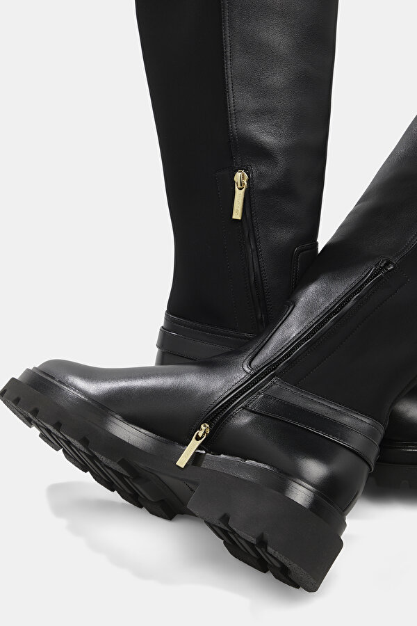 BLACK LEATHER BOOT 7