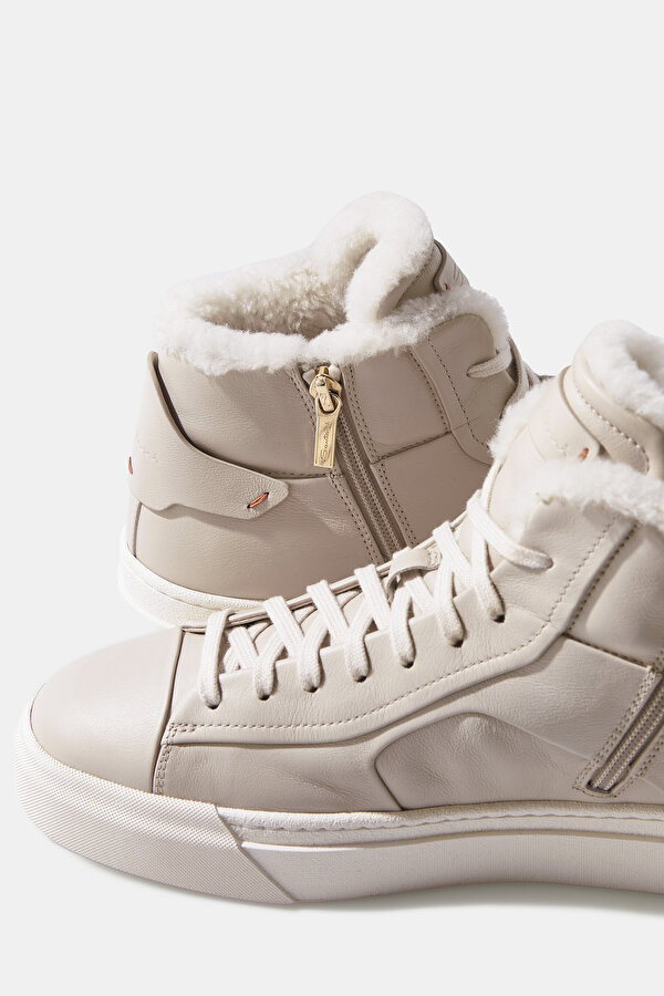 BEJ DERİ SNEAKER 6