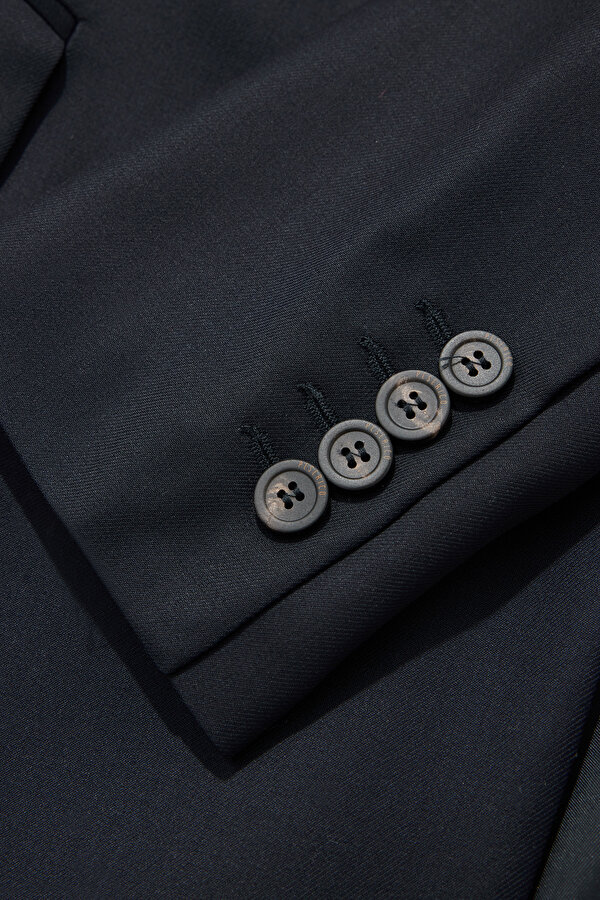 NAVY BLUE SURPLICE NECKLINE (CROSS-OVER NECKLINE) JACKET 11