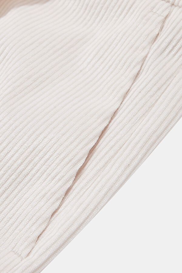 KREM FİTİLLİ BOL PAÇA PANTOLON 7