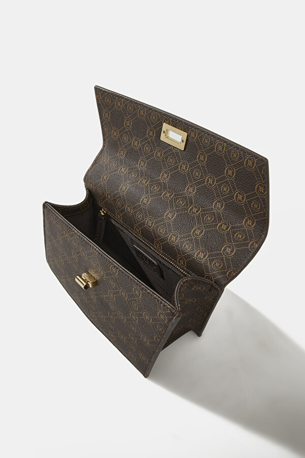 BEIGE MONOGRAM BAG 7