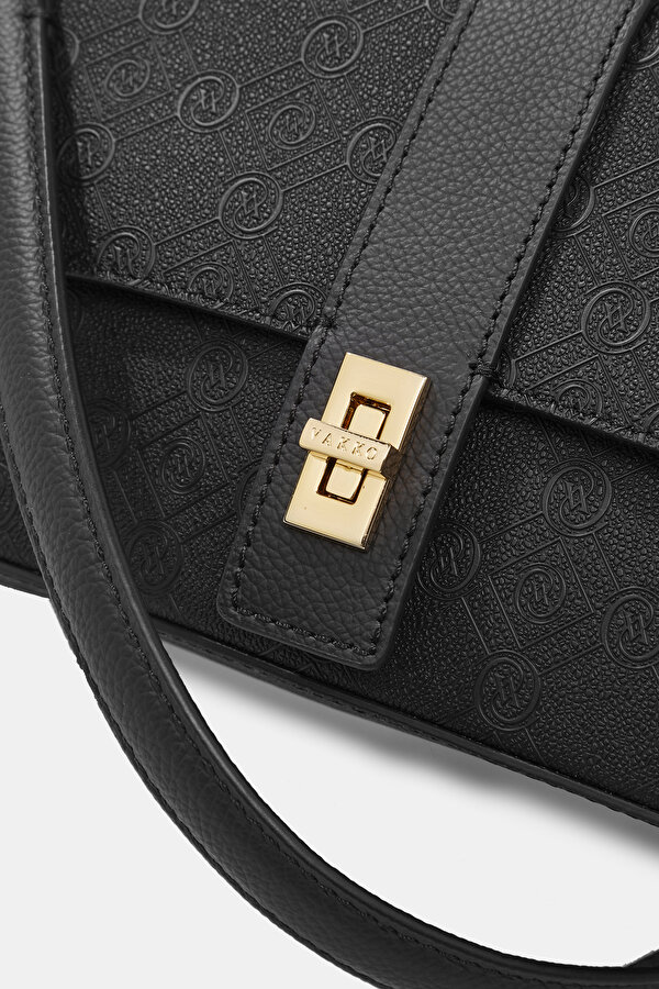 BLACK MONOGRAM BAG 7