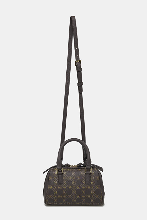 BEIGE MONOGRAM LEATHER BAG 2