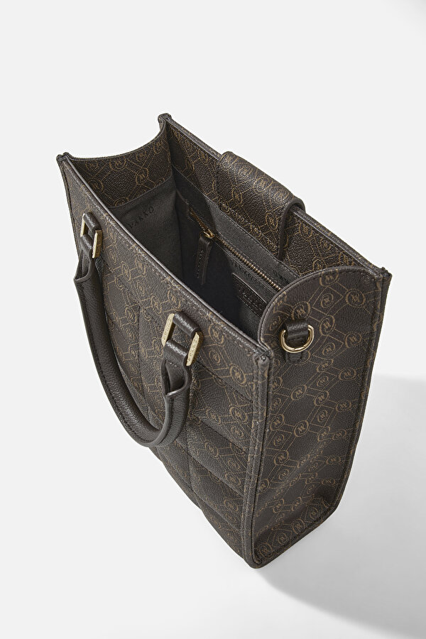 BEIGE MONOGRAM BAG 7