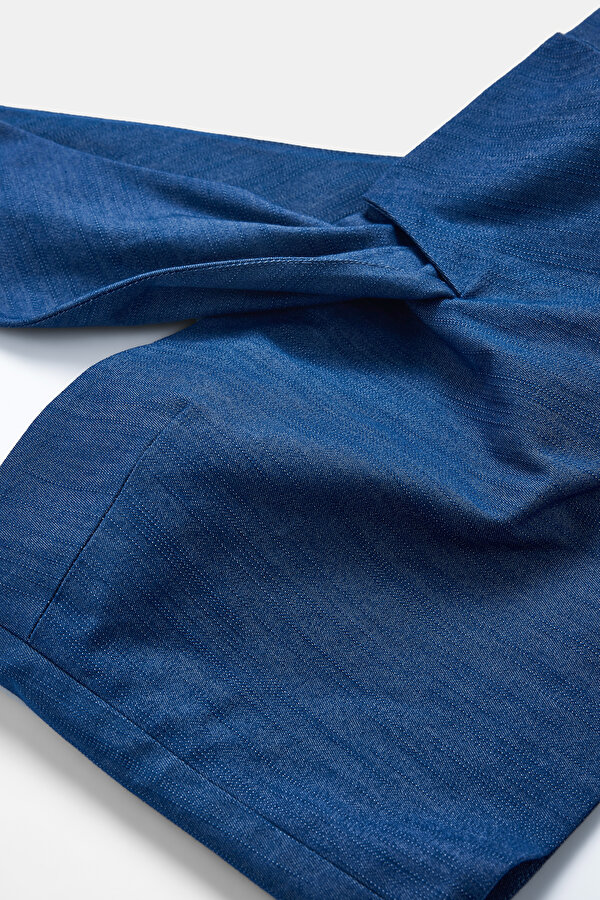 NAVY BLUE ONE SHOULDER BLOUSE 7