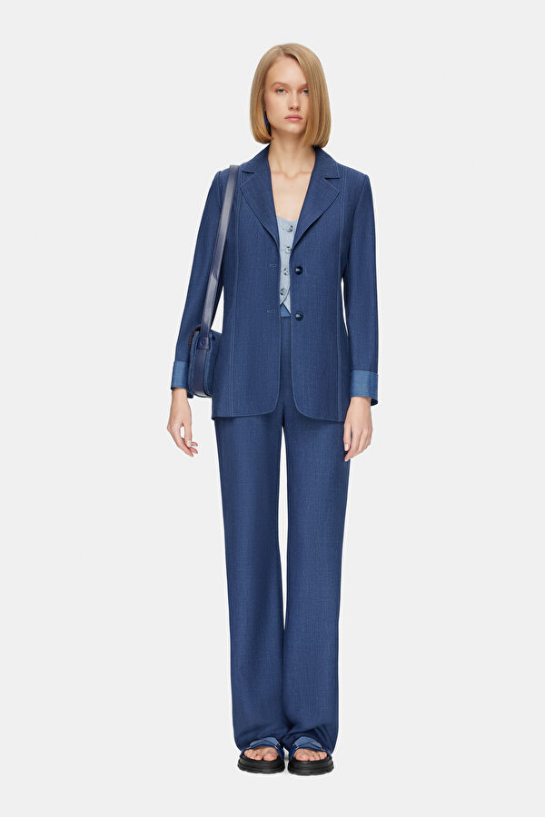INDIGO SKINNY LEG TROUSERS