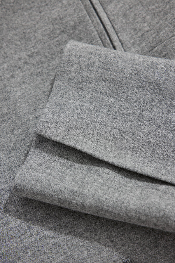 GREY SURPLICE NECKLINE (CROSS-OVER NECKLINE) JACKET 11
