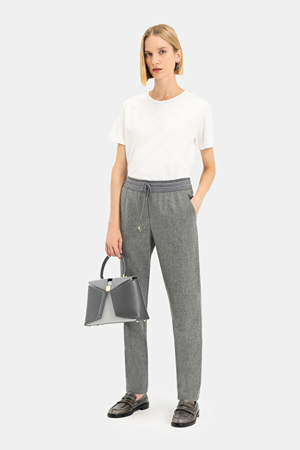 GREY SKINNY LEG TROUSERS