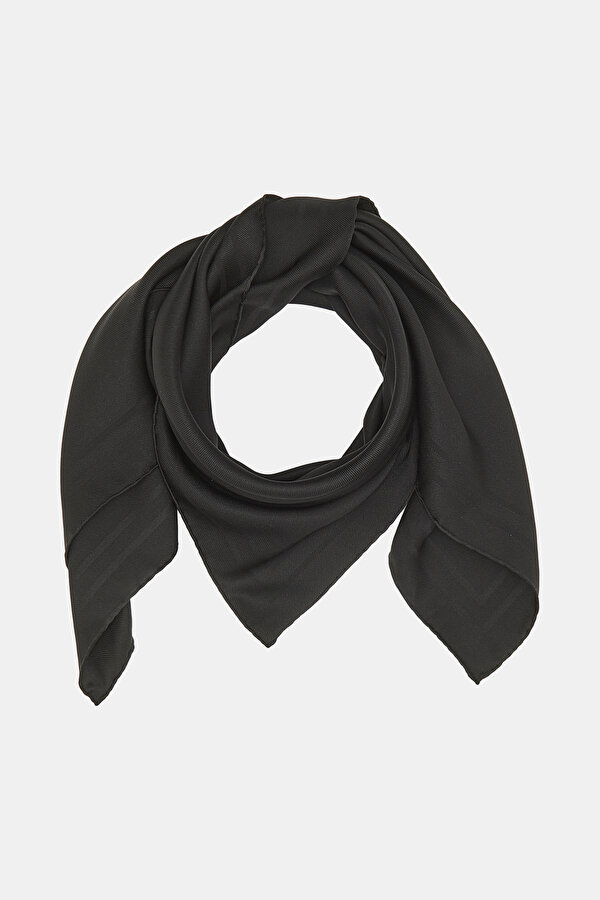 BLACK JACQUARD JAQUARD SCARF 2