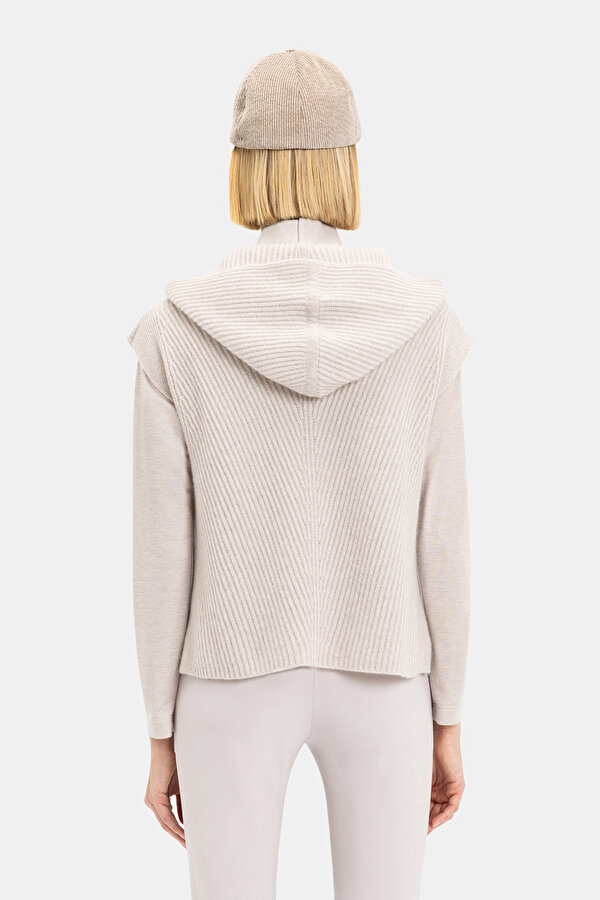 BEIGE HOODIE TRICOT JERSEY 2