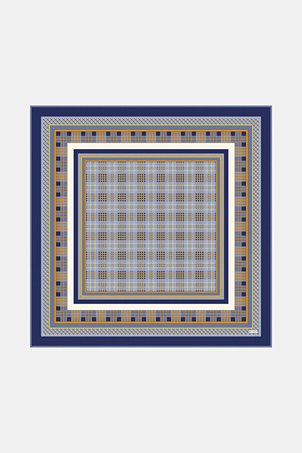 MAVİ EKOSE TWILL EŞARP