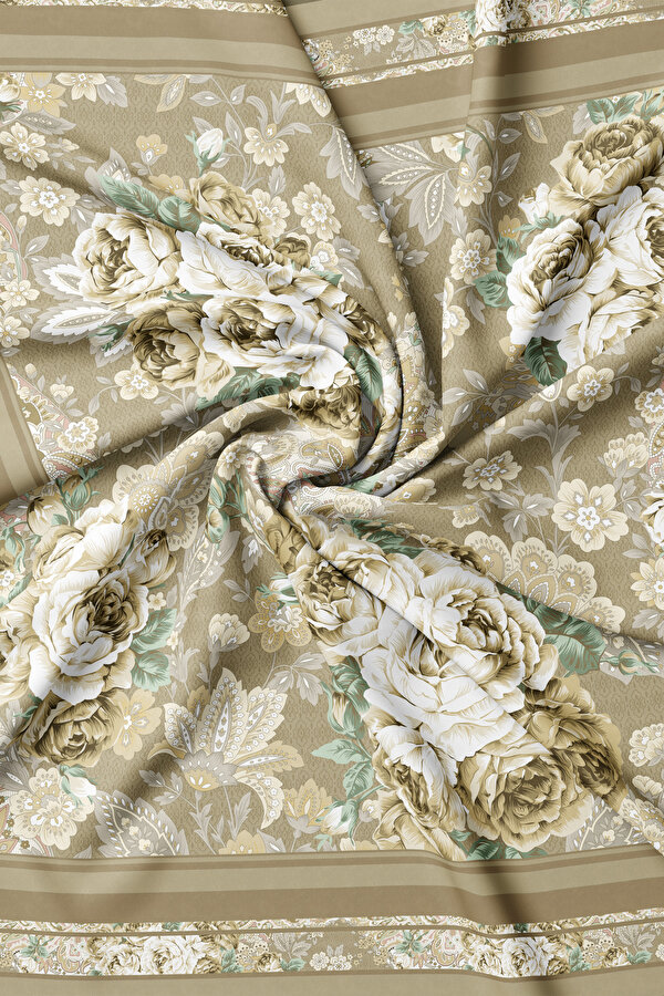 BEIGE TWILL SCARF 2