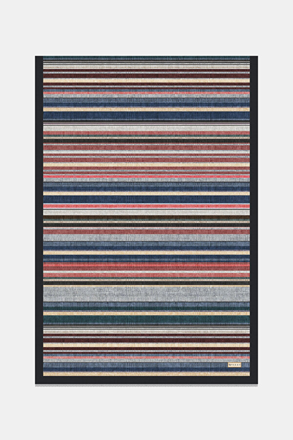 ZÜMRÜT YEŞİLİ GEOMETRİK DESENLİ TWILL ŞAL