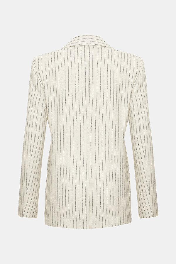 NATURAL SURPLICE NECKLINE (CROSS-OVER NECKLINE) JACKET 6
