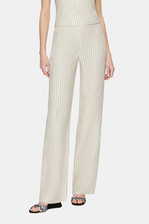 NATURAL STRAIGHT CUT TROUSERS 2