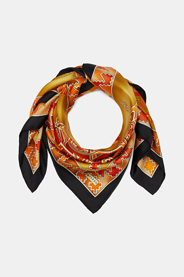 TABA ETNİK DESENLİ TWILL EŞARP 2