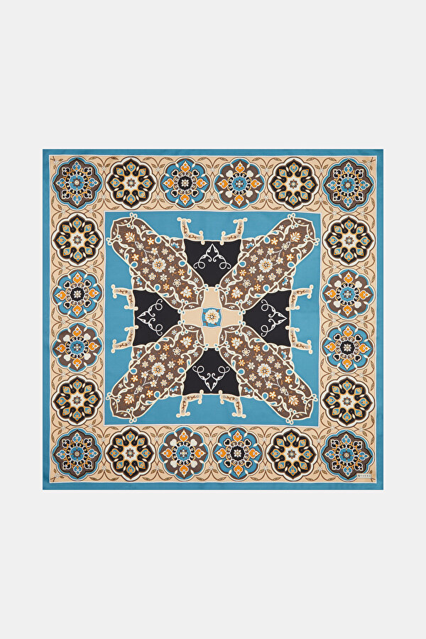 OIL GREEN TWILL SCARF