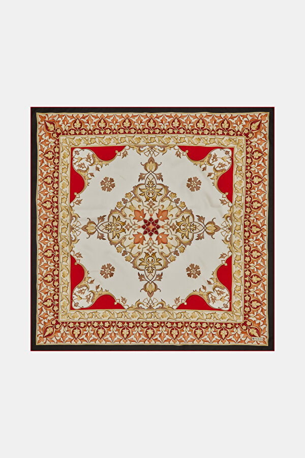 RED TWILL SCARF