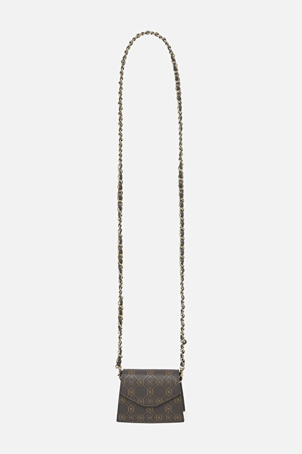 BEIGE MONOGRAM LEATHER BAG 2