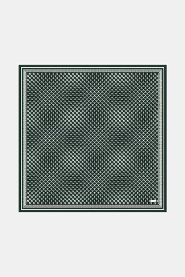 NEPHY MONOGRAM TWILL SCARF
