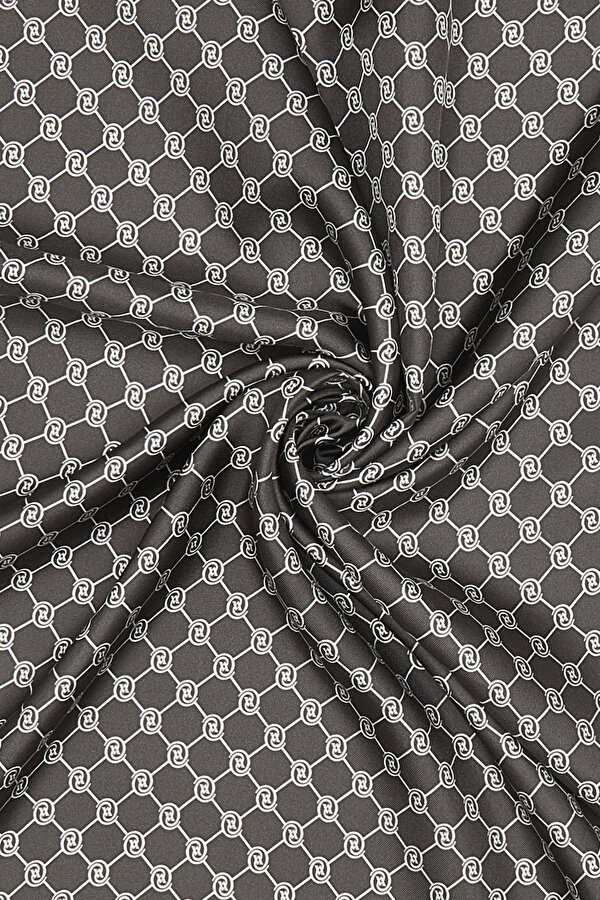 ECRU MONOGRAM TWILL SHAWL 2
