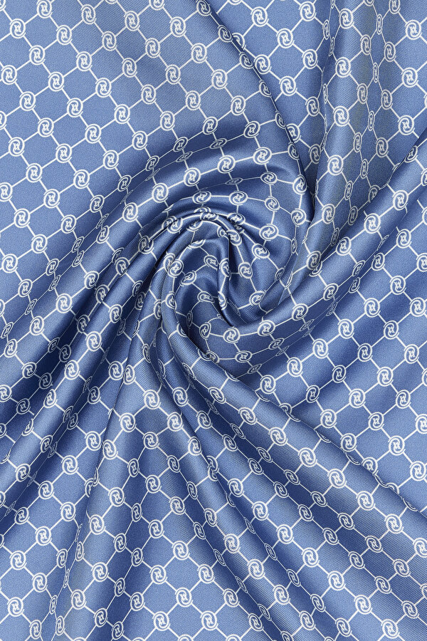 OIL GREEN MONOGRAM TWILL SHAWL 2