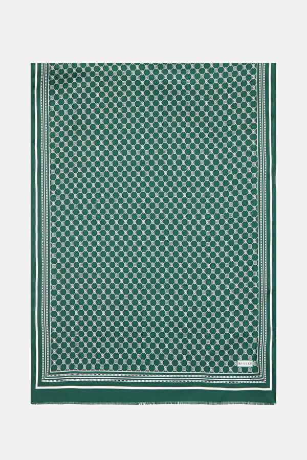NEPHY MONOGRAM TWILL SHAWL