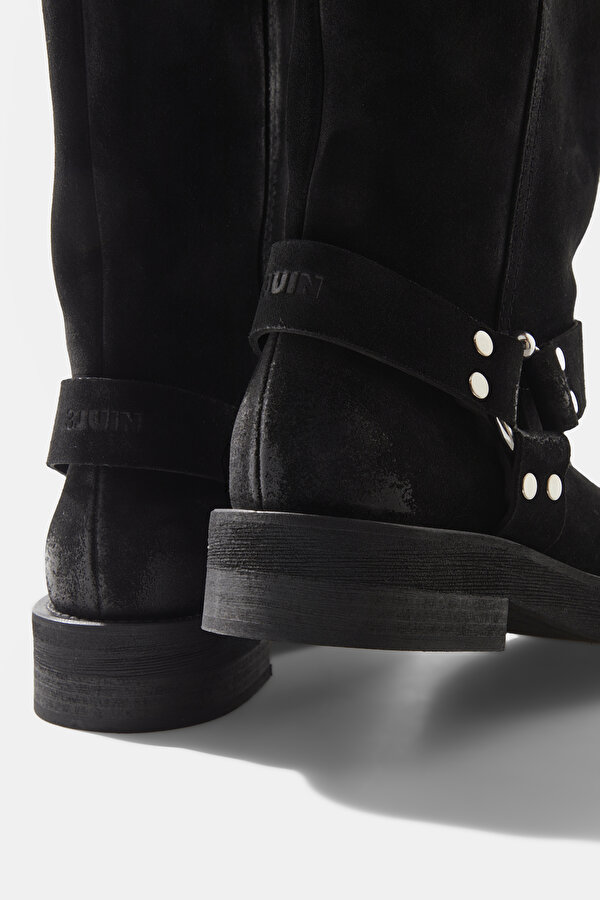 BLACK SUEDE BOOT 6