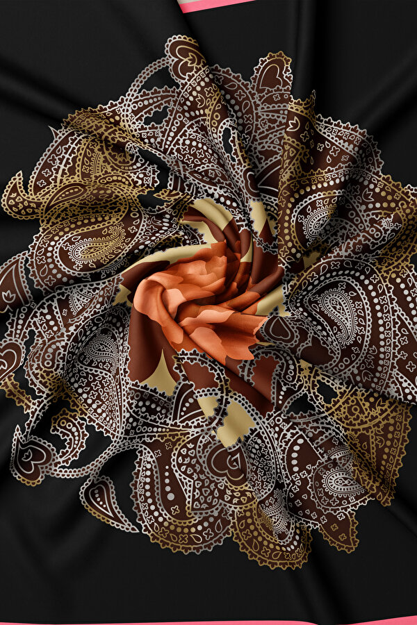 BLACK TWILL SCARF 2