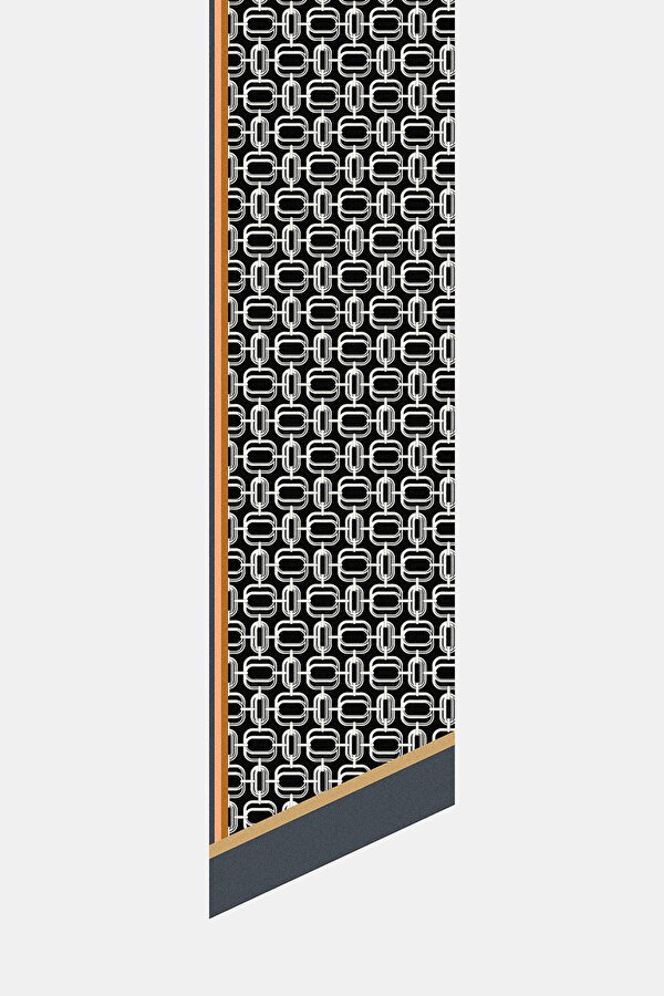 CAMEL GEOMETRİK DESENLİ TWILL FULAR 2