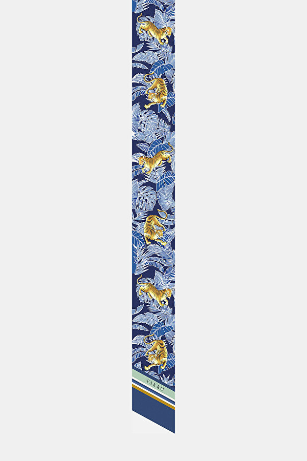 EMERALD GREEN TWILL FOULARD