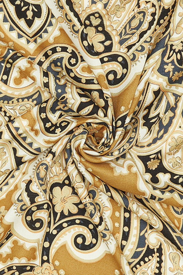 CAMEL ŞAL DESENLİ KAŞMİR/İPEK ŞAL 2