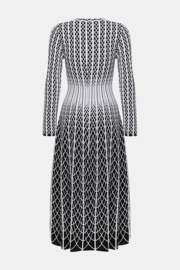 WHITE LONG SLEEVE MIDI DRESS 7