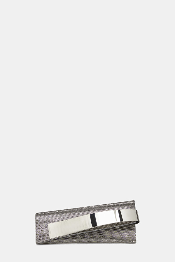 SILVER JEWELLED BAG