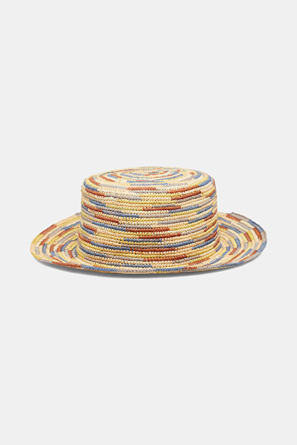 YELLOW RAFFIA HAT