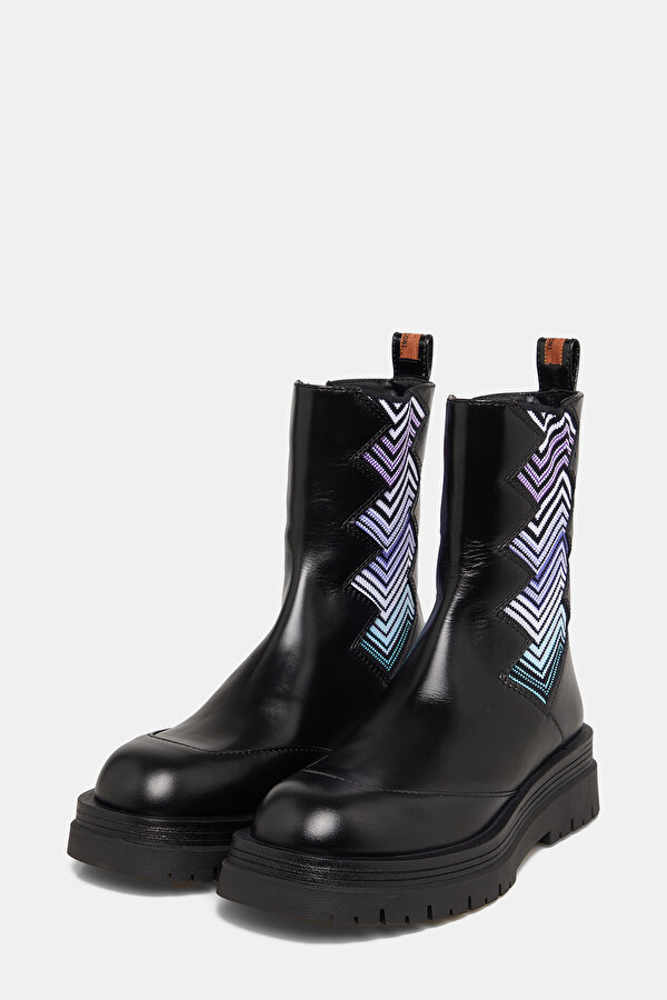 BLUE LEATHER BOOT 2
