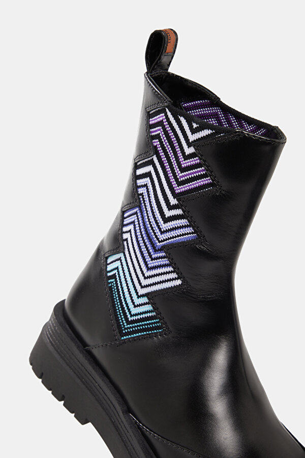BLUE LEATHER BOOT 6