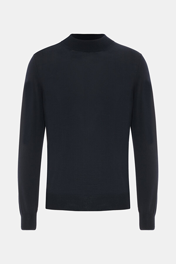 NAVY BLUE 1/2 TURTLENECK TRICOT