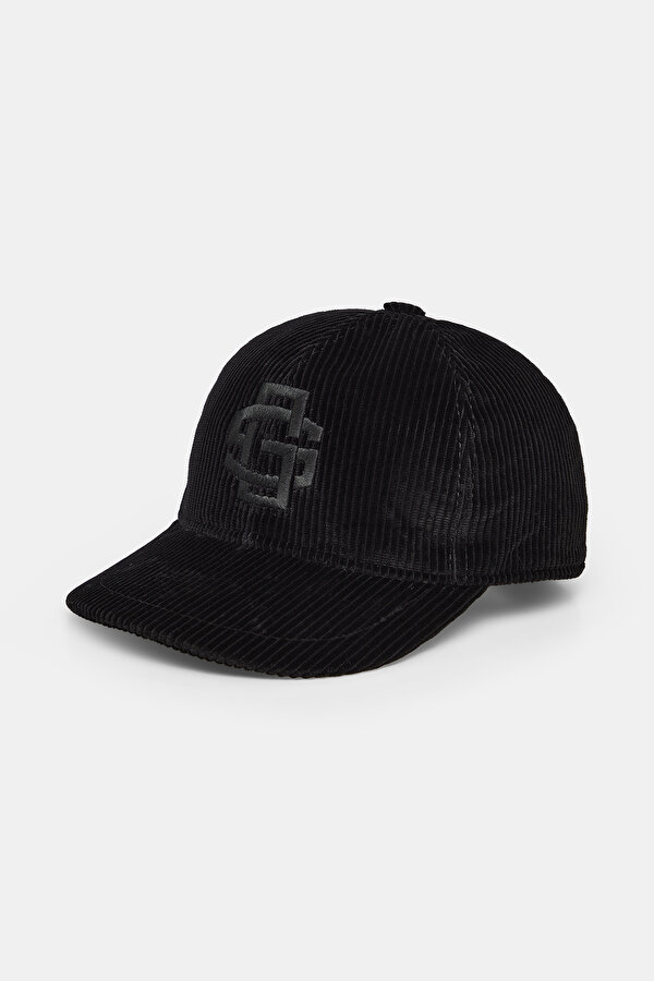BLACK CORDED HAT
