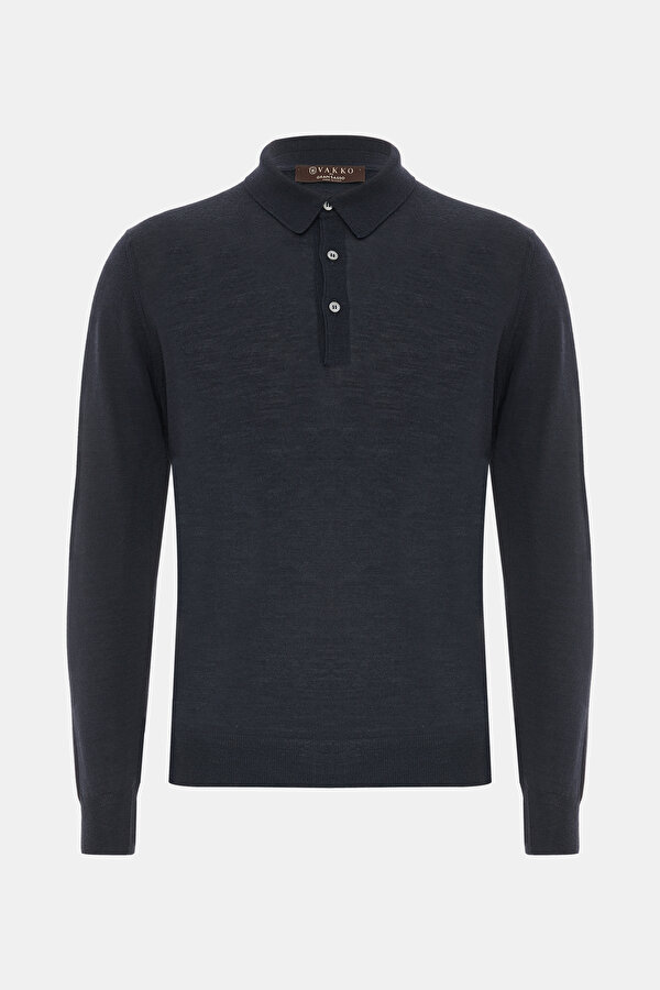 LACİVERT POLO YAKA TRİKO