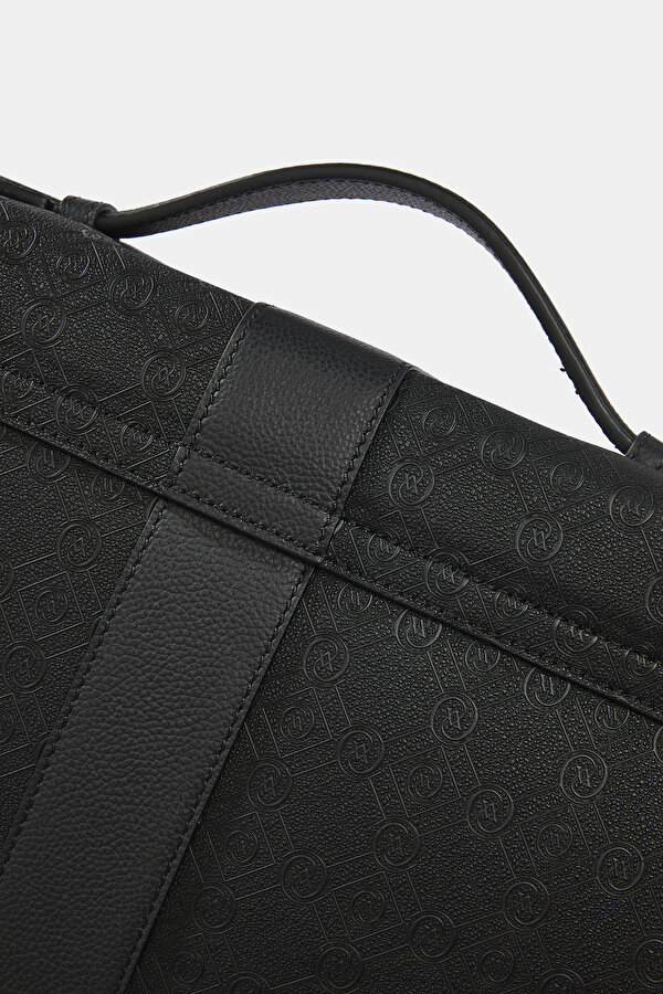BLACK MONOGRAM BAG 7