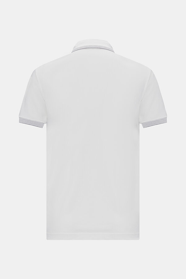 EKRU POLO YAKA KISA KOLLU T-SHIRT 2