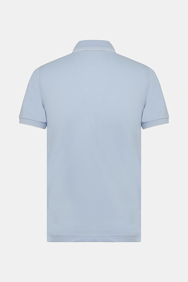 AÇIK MAVİ POLO YAKA KISA KOLLU T-SHIRT 2