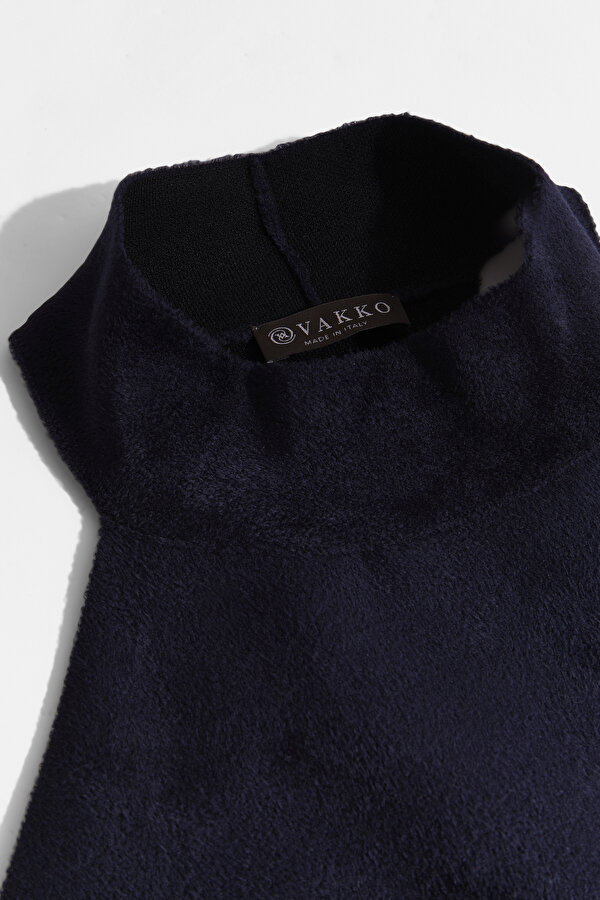 NAVY BLUE HALTER SLEEVELESS BLOUSE 6