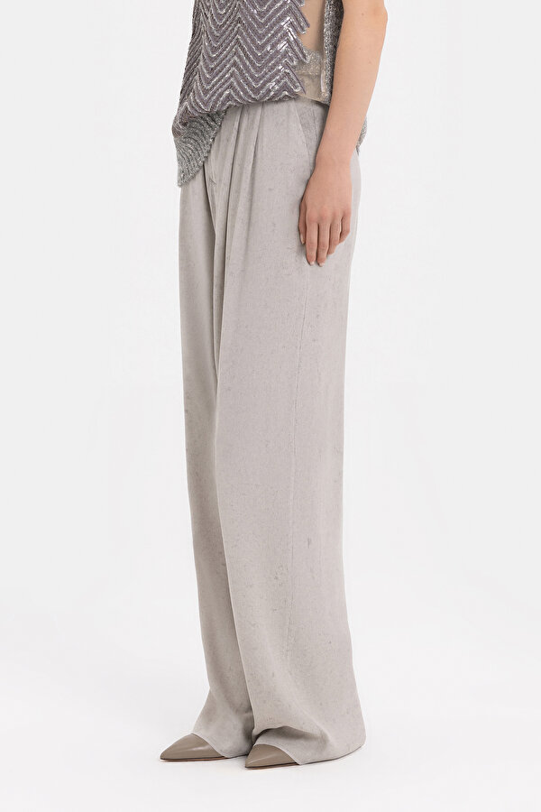 GREY WIDE LEG TROUSERS 2